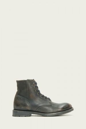 Black Frye Bowery Men Lace Up Boots | IRHM61305