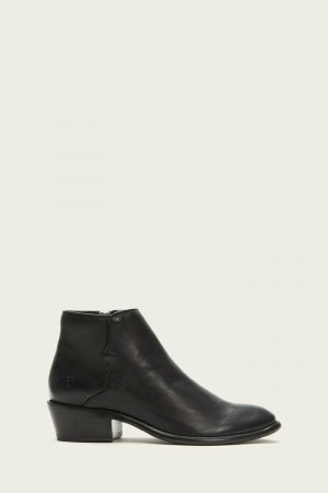 Black Frye Carson Piping Women Mid Calf Boots | LHCT06238