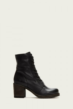 Black Frye Karen Combat Women Ankle Boots | QDNF38041