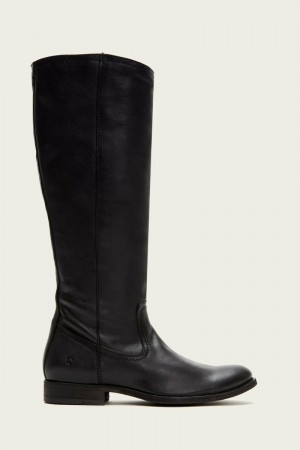 Black Frye Melissa Inside Zip Tall Women Knee-high Boots | DZEH68097