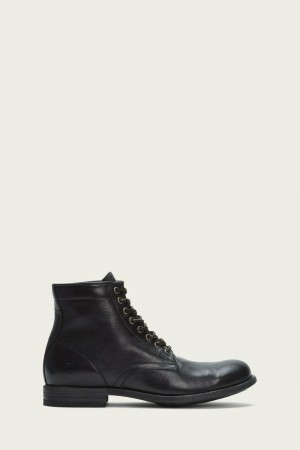 Black Frye Tyler Men Lace Up Boots | ZTOU54286