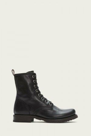 Black Frye Veronica Combat Women Booties | JCIP42739