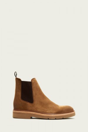 Brown Frye Bowery Light Men Chelsea Boots | GREZ61287