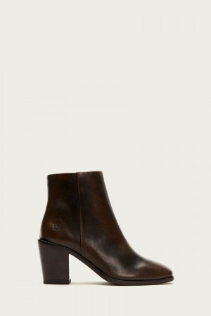 Brown Frye Georgia Women Booties | XNKE47153