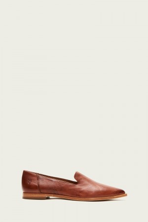 Brown Frye Kenzie Venetian Women Flats | AXKE94586