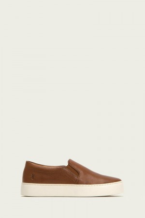 Brown Frye Lena Women Sneakers | OZMR04153