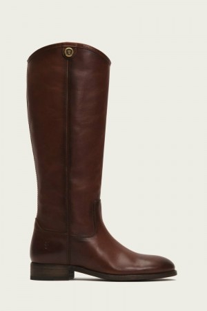 Brown Frye Melissa Button 2 Women Knee-high Boots | KIVG60327