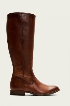 Brown Frye Melissa Inside Zip Tall Women Knee-high Boots | UFML14568