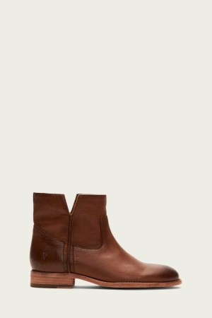 Brown Frye Melissa Slouch Women Booties | XNYC74568