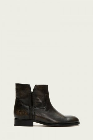 Brown Frye Melissa Slouch Women Booties | YKMO75068