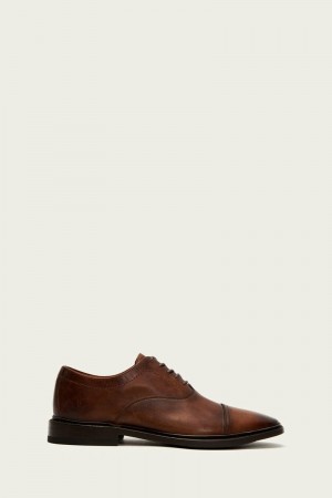 Brown Frye Paul Bal Oxford Men Dress Shoes | KWRL76458