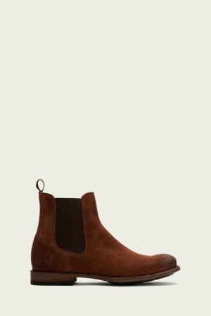 Brown Frye Tyler Men Chelsea Boots | OVFE98037