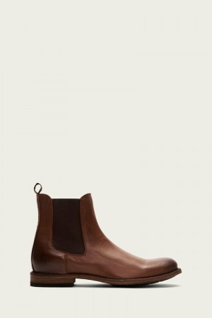 Brown Frye Tyler Men Chelsea Boots | UPCS70649