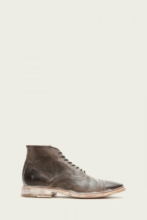 Chocolate Frye Paul Lace Up Men Dress Shoes | ORBL86057