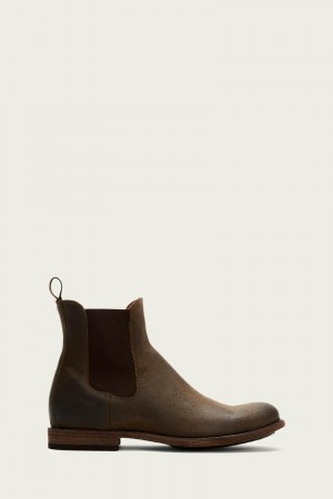 Khaki Frye Tyler Men Chelsea Boots | PRIU56018