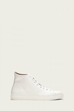 White Frye Astor Midlace Men Sneakers | KNWU42589