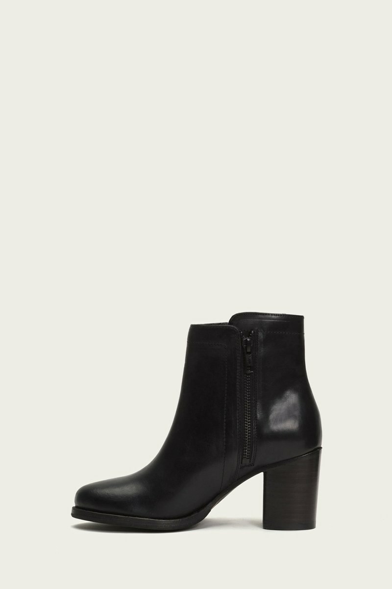 Black Frye Addie Double Zip Women Ankle Boots | HKBQ84796