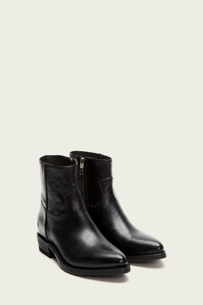 Black Frye Billy Inside Zip Women Booties | AXRP17485