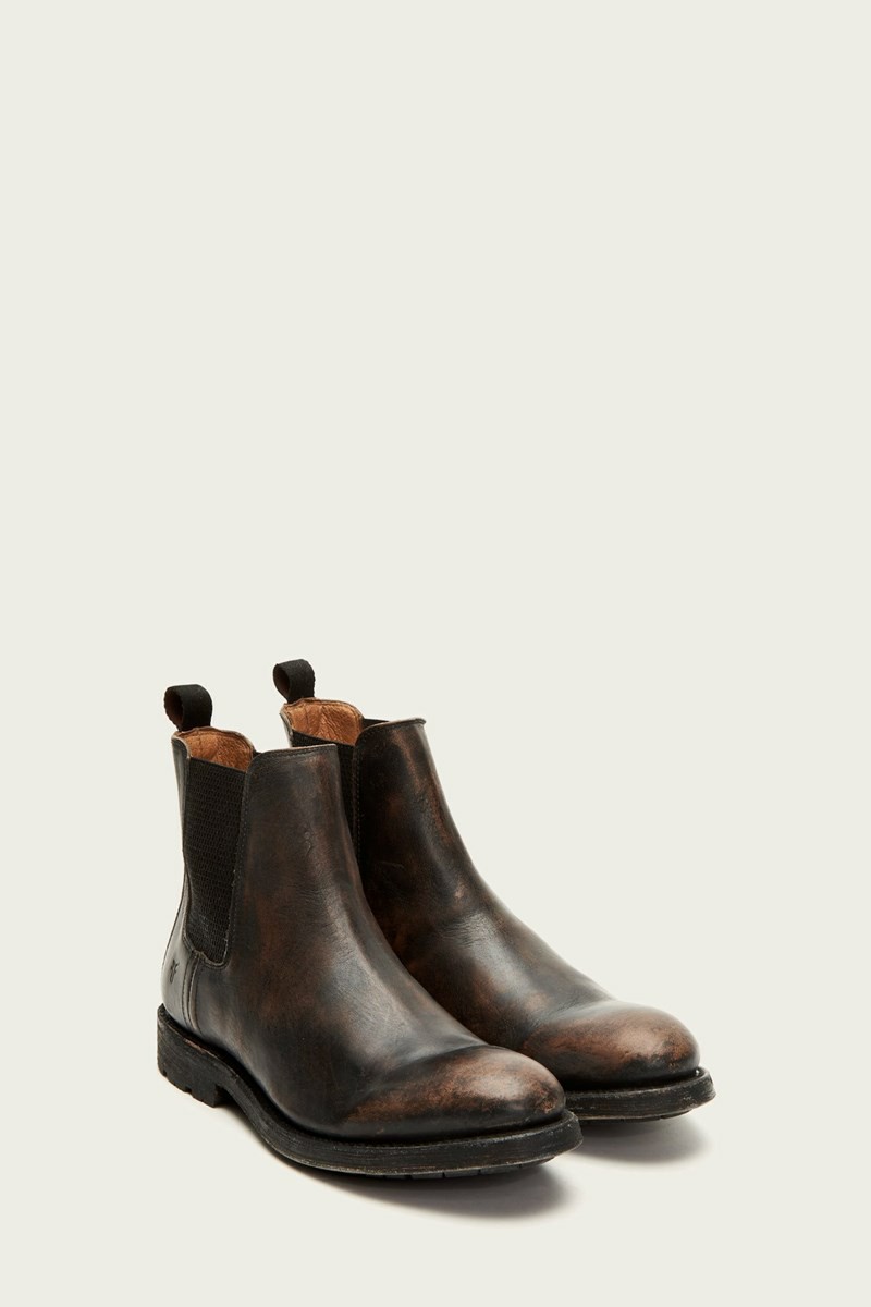 Black Frye Bowery Men Chelsea Boots | QLIO16875