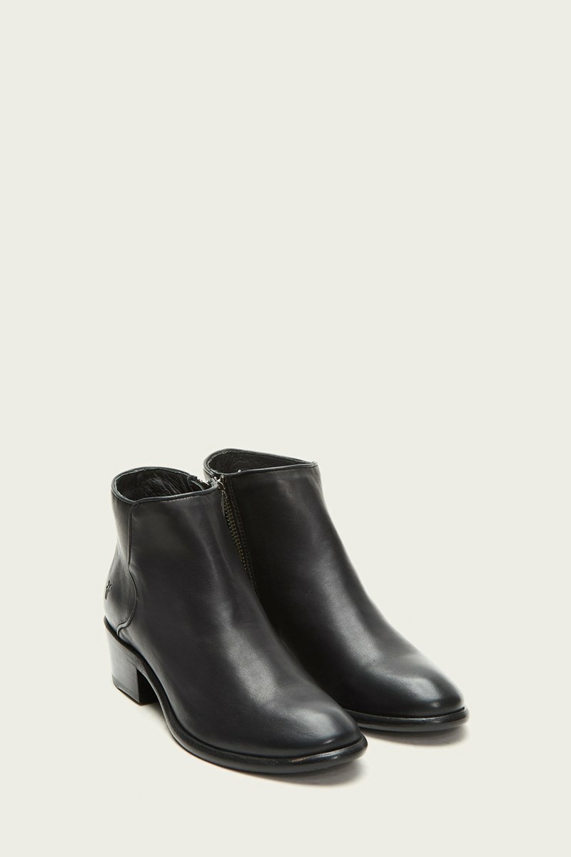 Black Frye Carson Piping Women Booties | SZOM28409