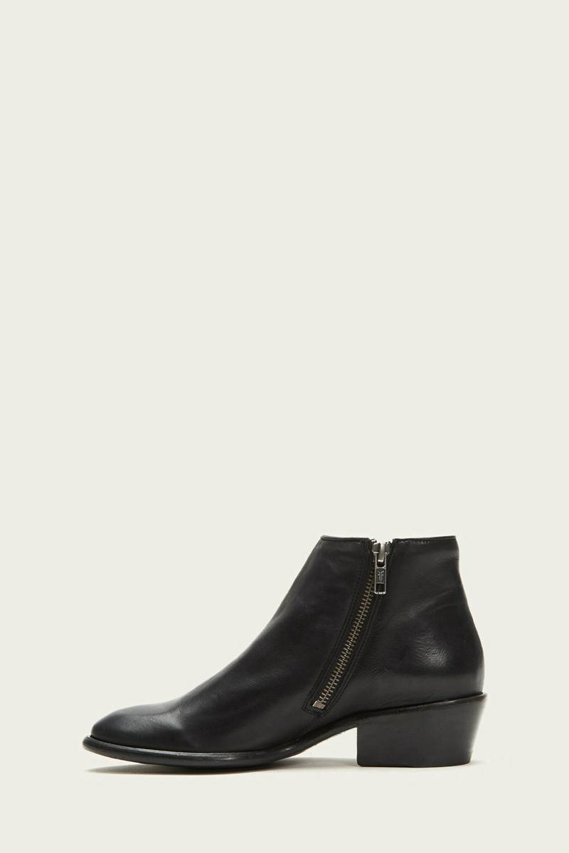 Black Frye Carson Piping Women Booties | SZOM28409