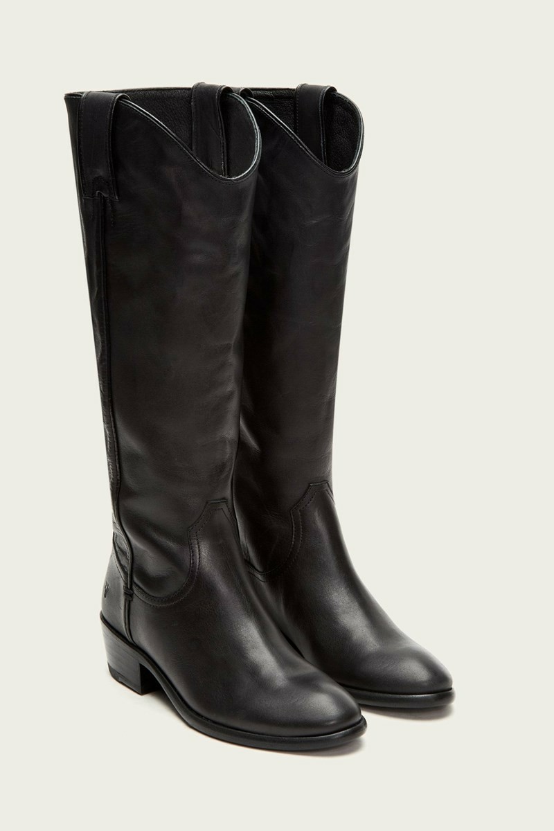 Black Frye Carson Pull On Women Knee-high Boots | ZYOK58267