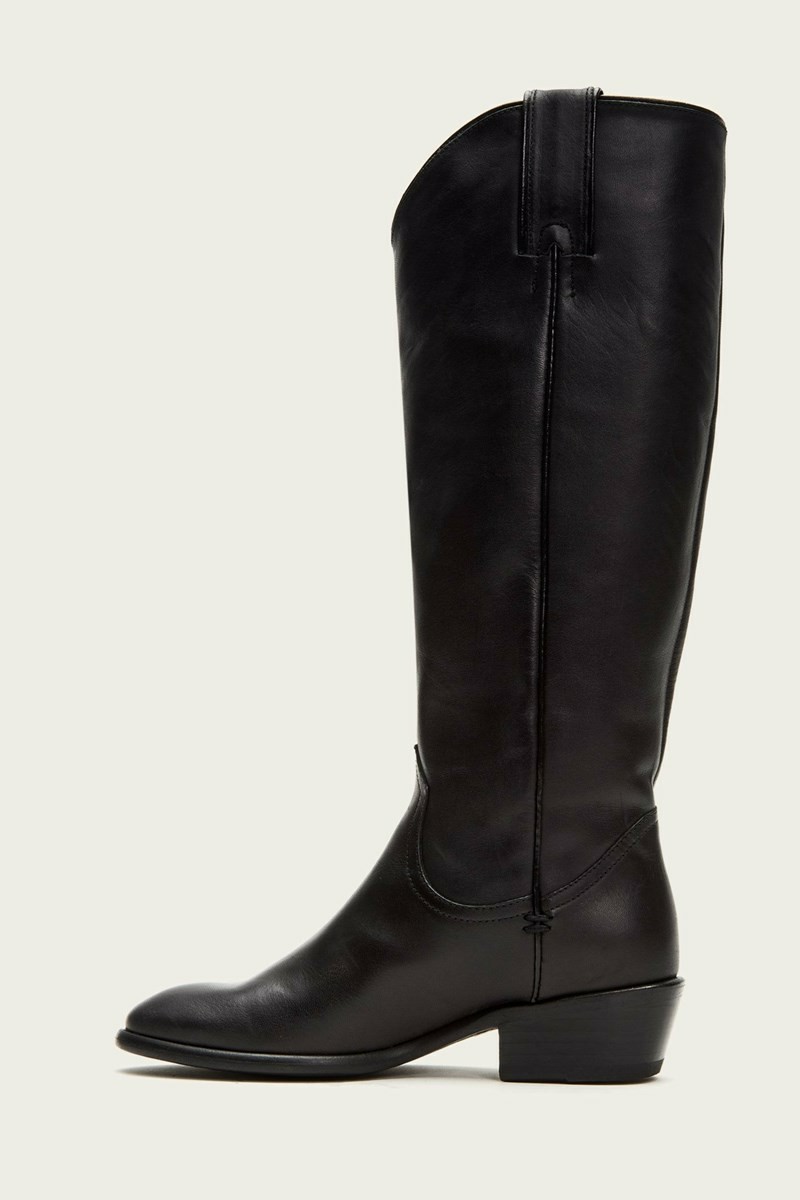 Black Frye Carson Pull On Women Knee-high Boots | ZYOK58267