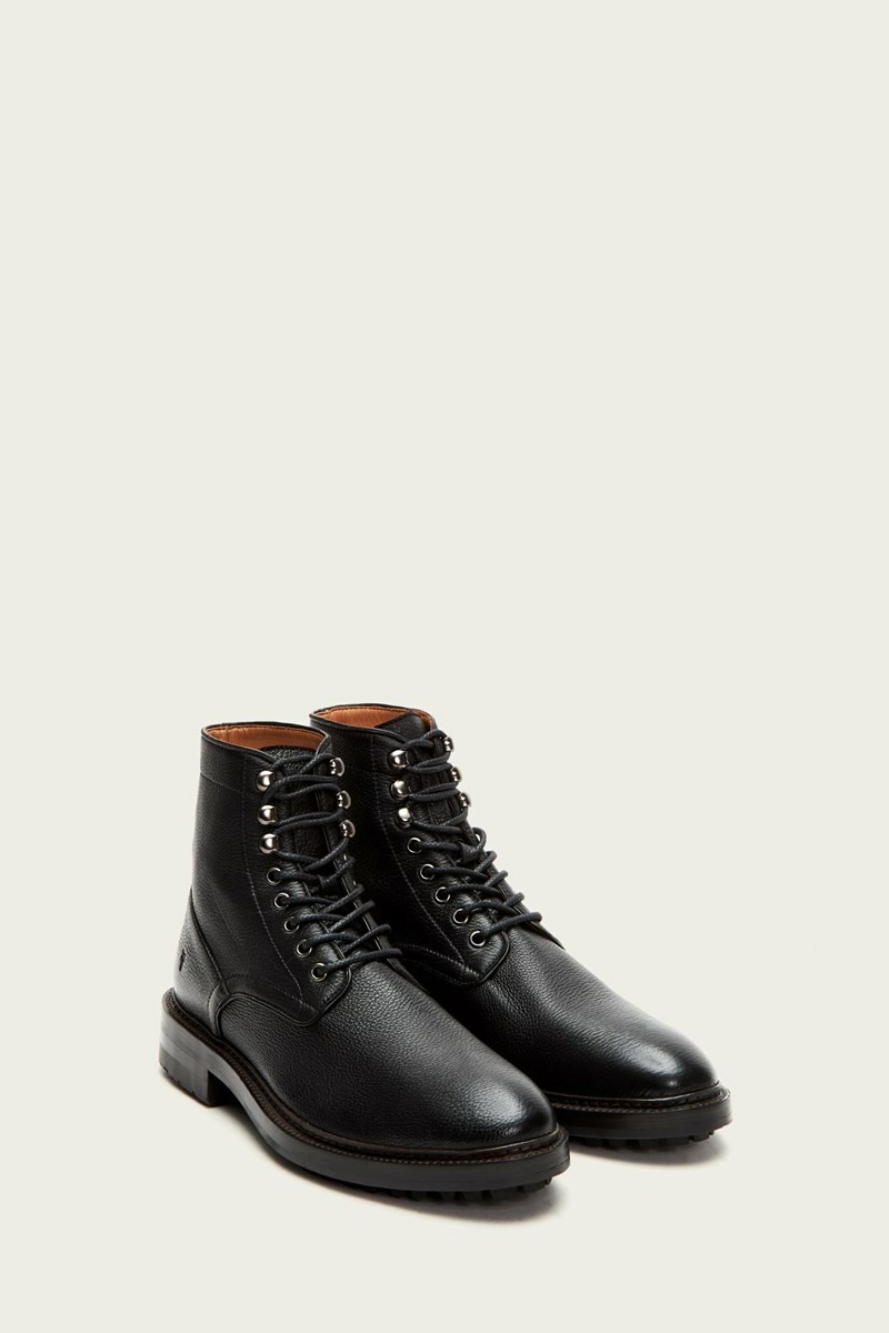 Black Frye Greyson Men Lace Up Boots | LVWA92658