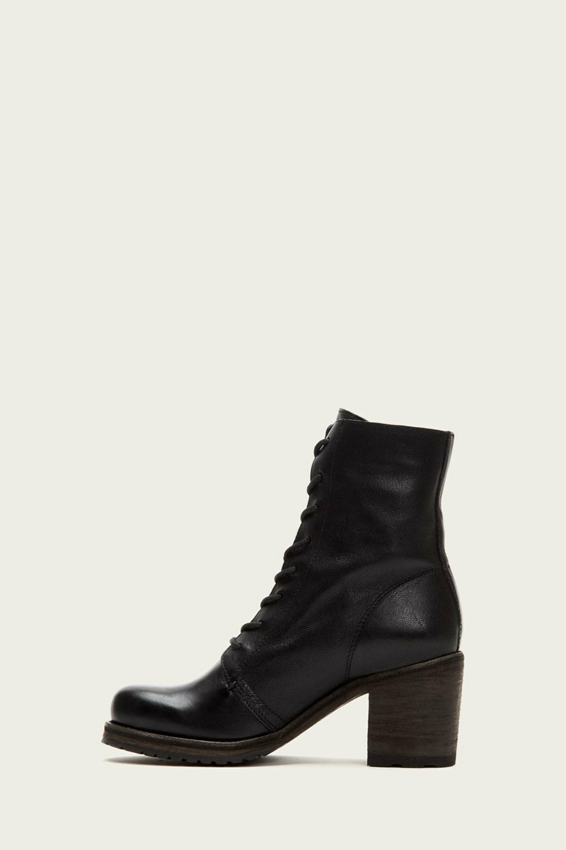 Black Frye Karen Combat Women Ankle Boots | QDNF38041