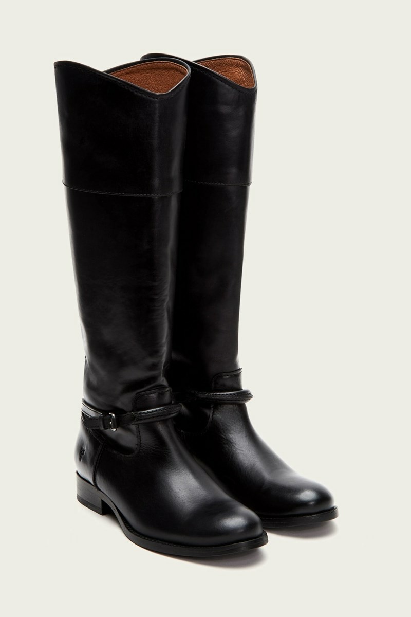 Black Frye Melissa Seam Tall Women Knee-high Boots | JATP08534