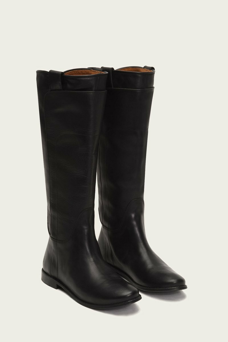 Black Frye Paige Tall Riding Women Knee-high Boots | UGNE61749