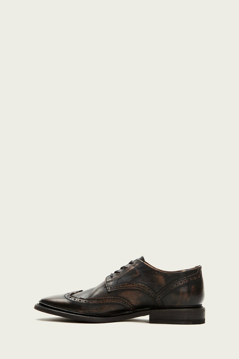 Black Frye Paul Wingtip Men Oxfords | NEYA94072