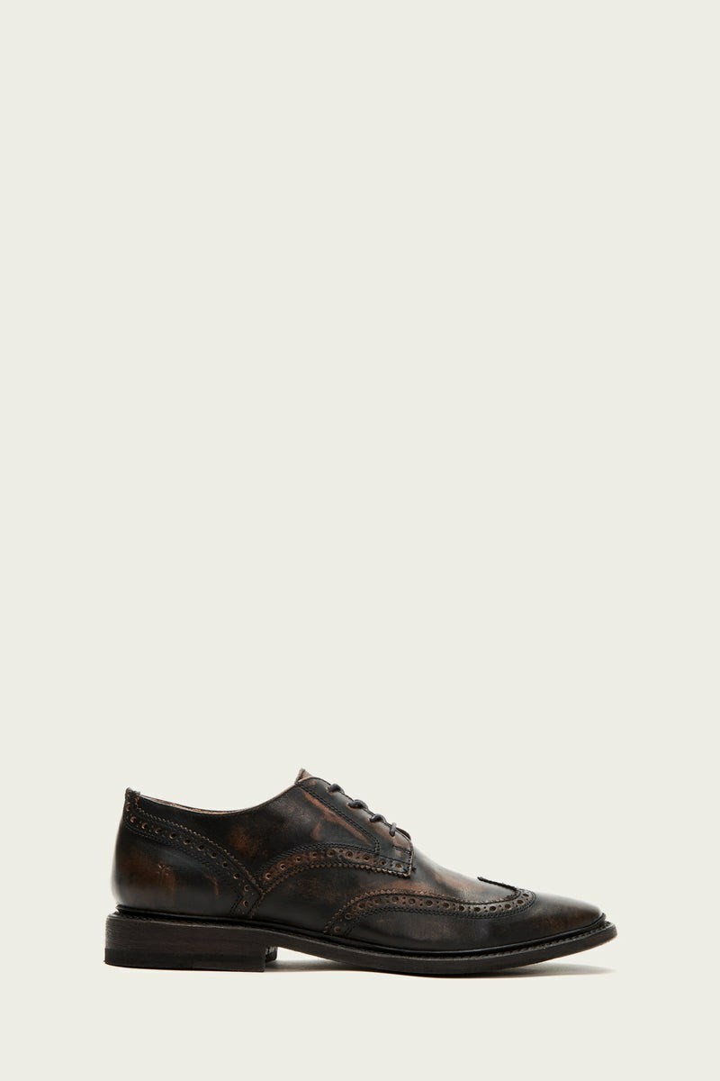 Black Frye Paul Wingtip Men Oxfords | NEYA94072