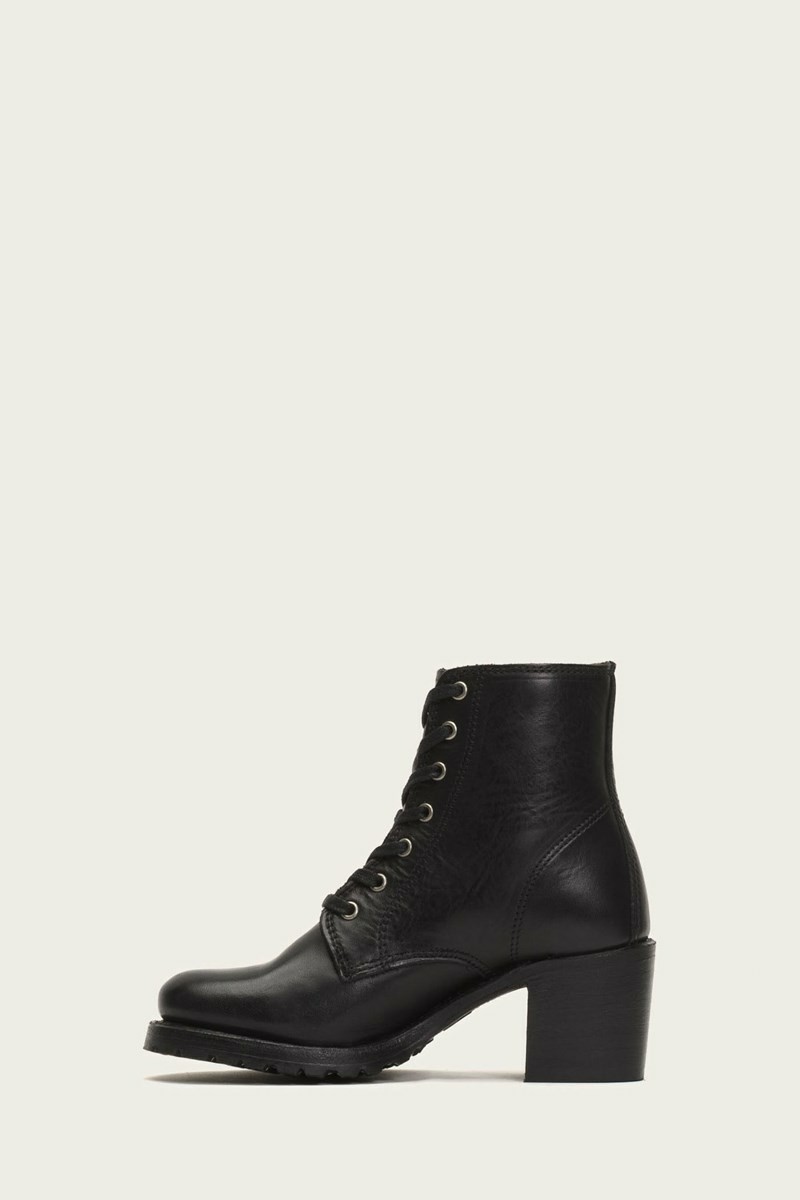 Black Frye Sabrina 6G Lace Up Women Ankle Boots | VTFO63570