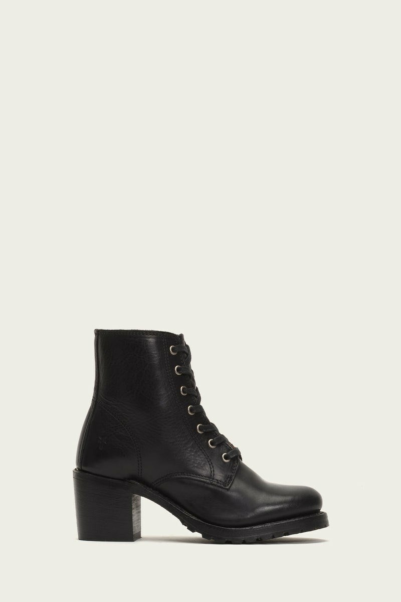 Black Frye Sabrina 6G Lace Up Women Ankle Boots | VTFO63570