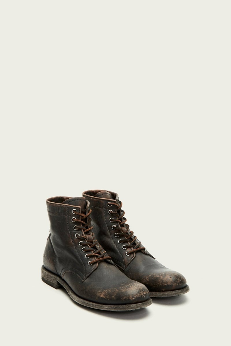 Black Frye Tyler Men Lace Up Boots | BVYE17869