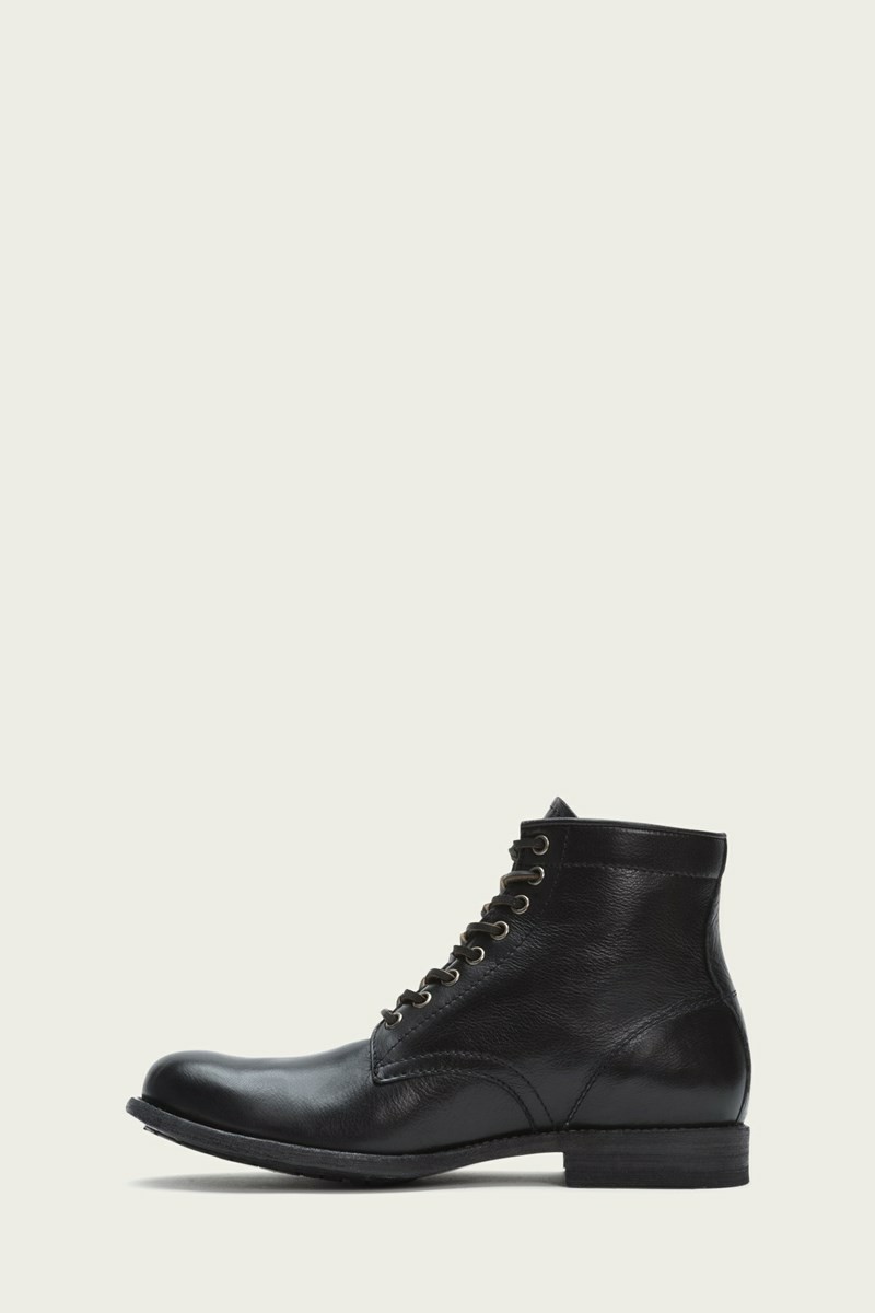 Black Frye Tyler Men Lace Up Boots | ZTOU54286