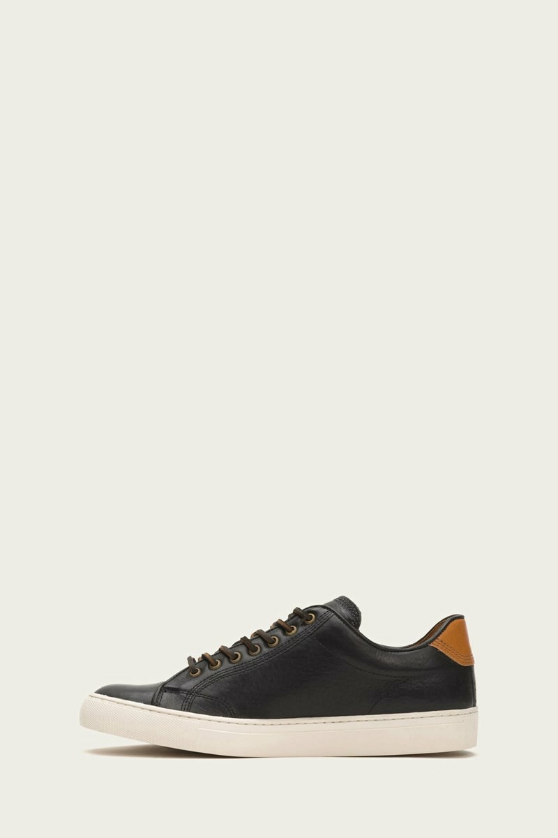 Black Frye Walker Low Lace Men Sneakers | YRMF40671