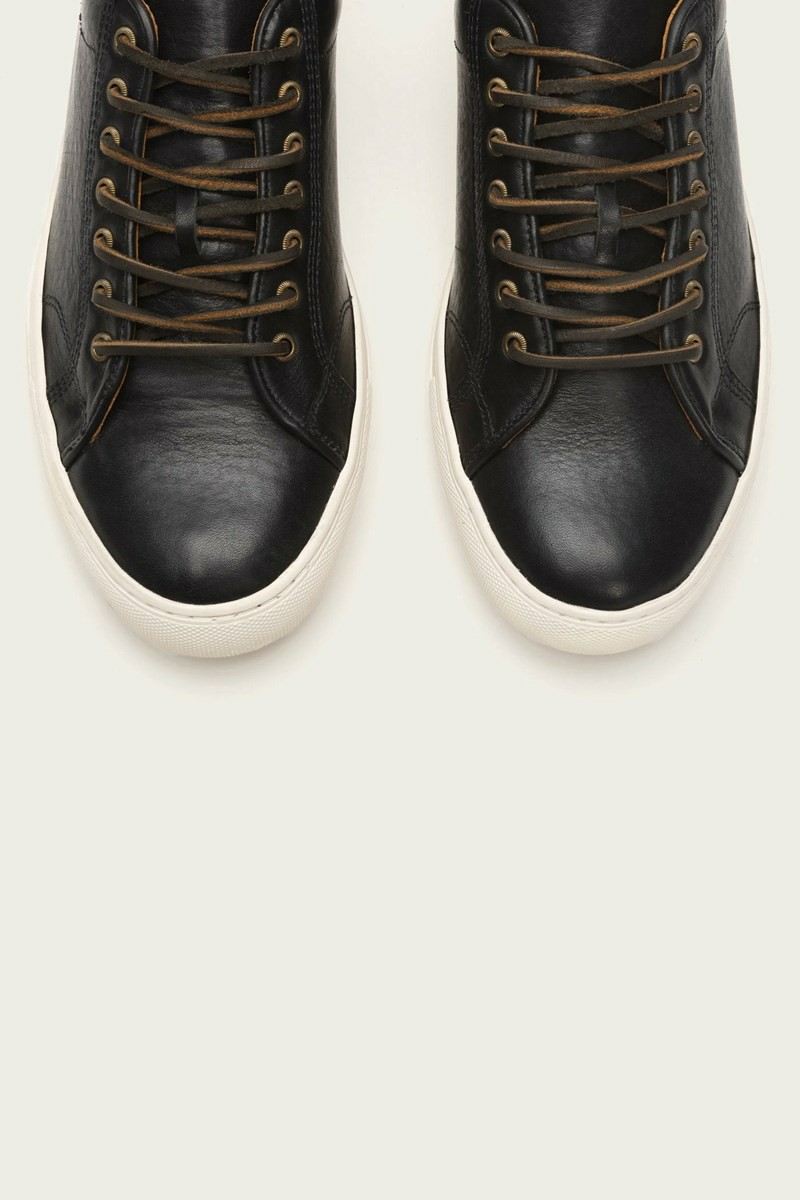 Black Frye Walker Low Lace Men Sneakers | YRMF40671