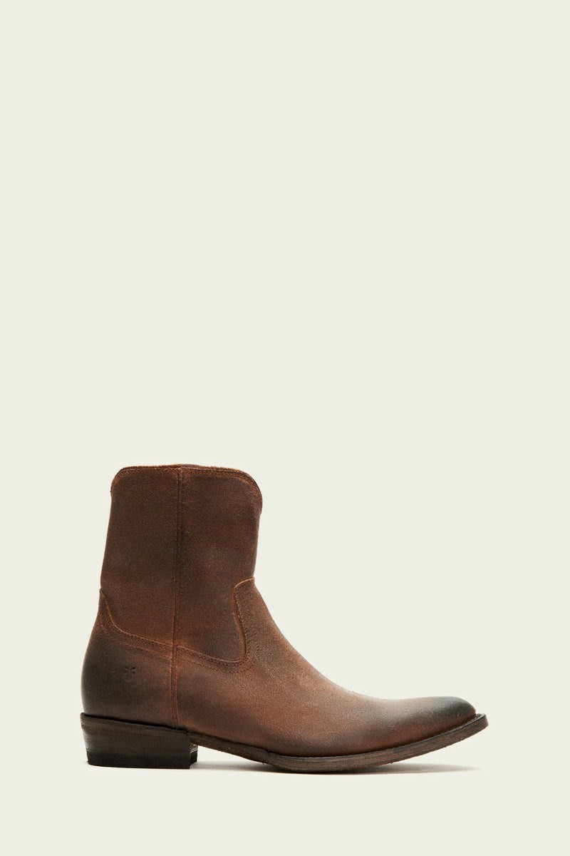 Brown Frye Austin Inside Zip Men Western Boots | OWJX69054