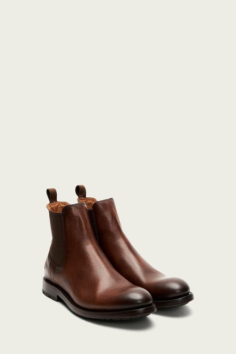 Brown Frye Bowery Men Chelsea Boots | FGRA89034