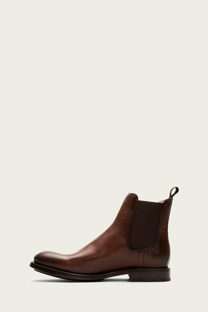 Brown Frye Bowery Men Chelsea Boots | FGRA89034