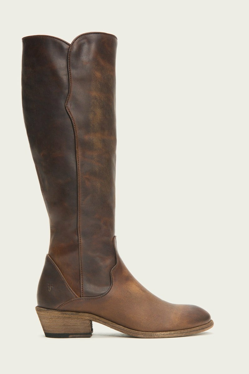 Brown Frye Carson Piping Tall Women Knee-high Boots | AWFS24501