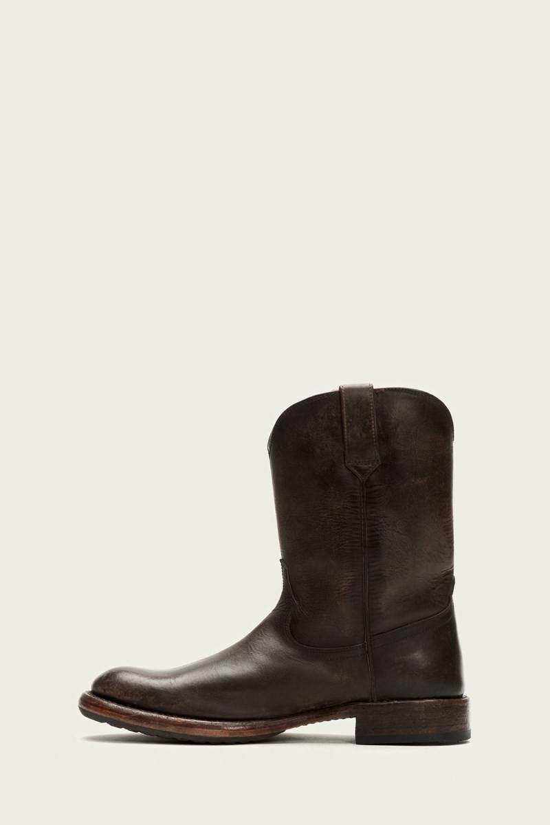 Brown Frye Duke Roper Men Western Boots | QUXS71906