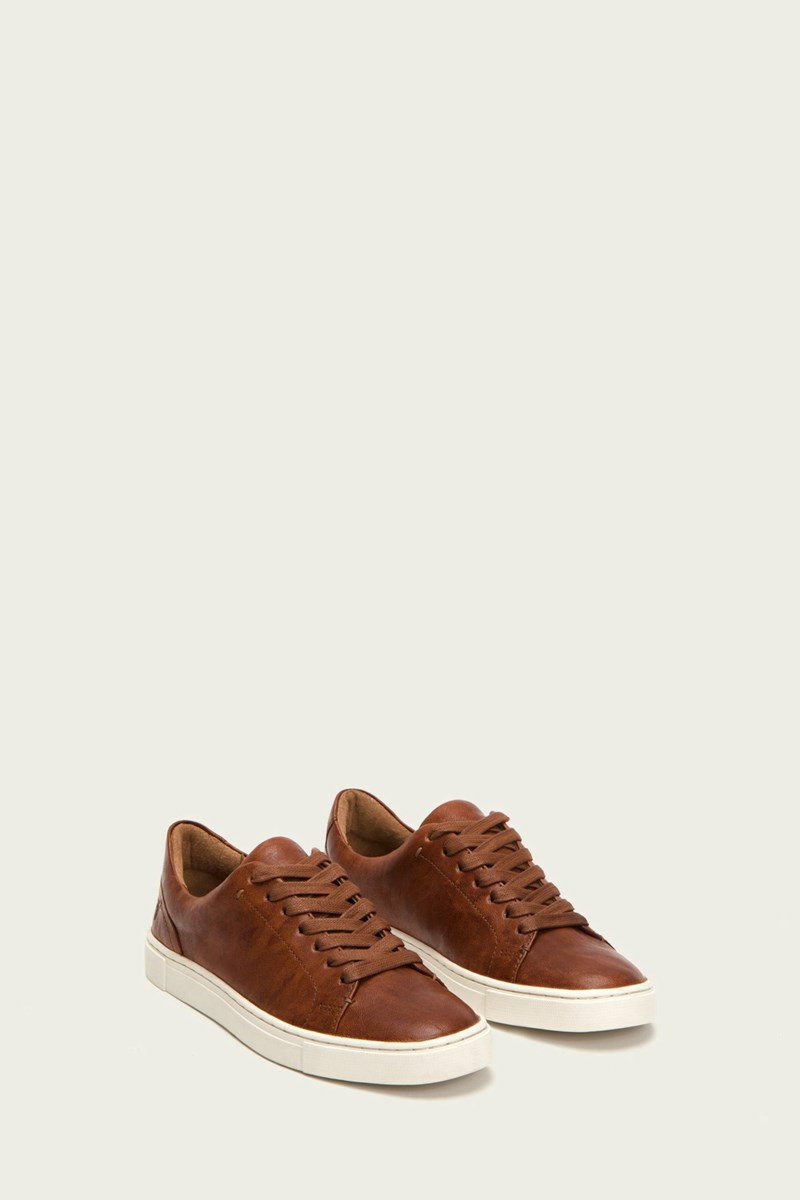 Brown Frye Ivy Low Lace Women Sneakers | DSQL32908