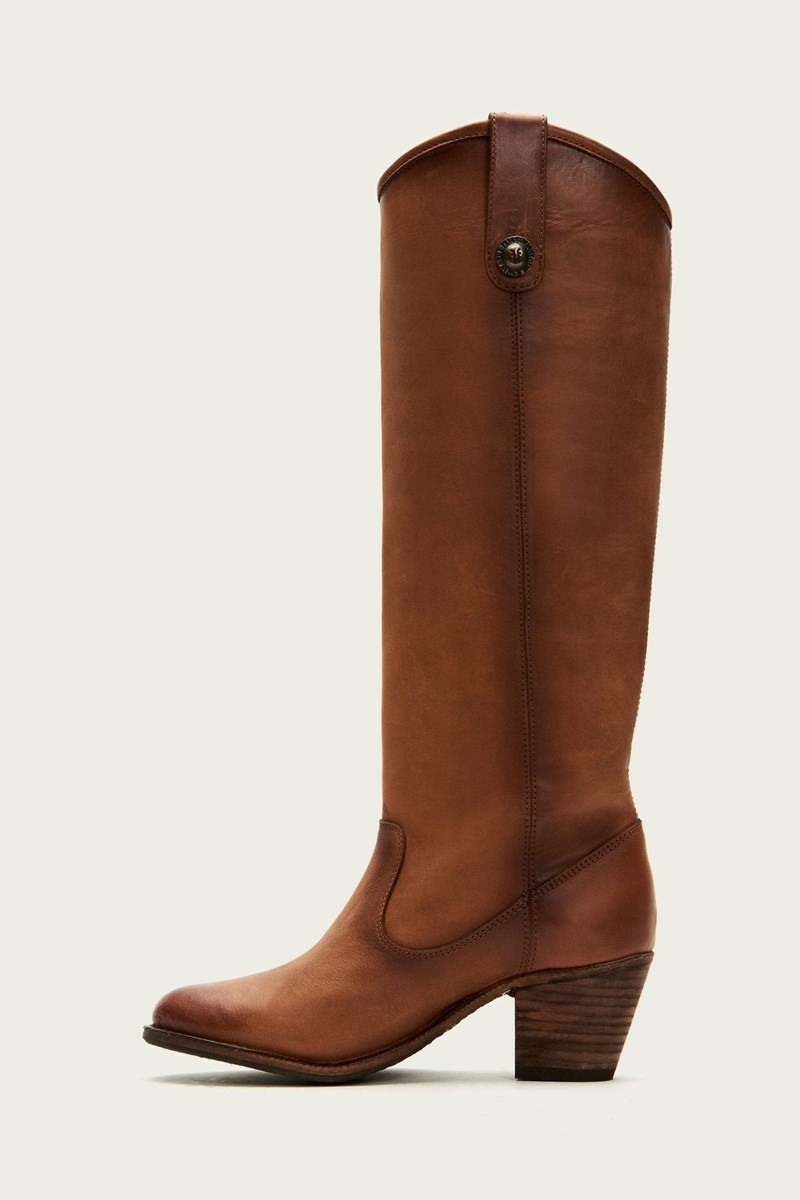 Brown Frye Jackie Button Women Knee-high Boots | GKHF43910