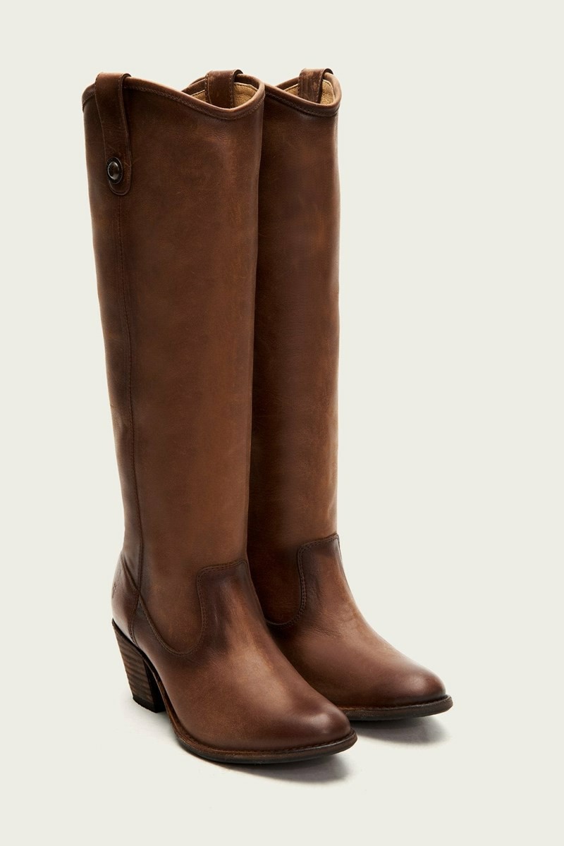 Brown Frye Jackie Button Women Knee-high Boots | BXOK76135