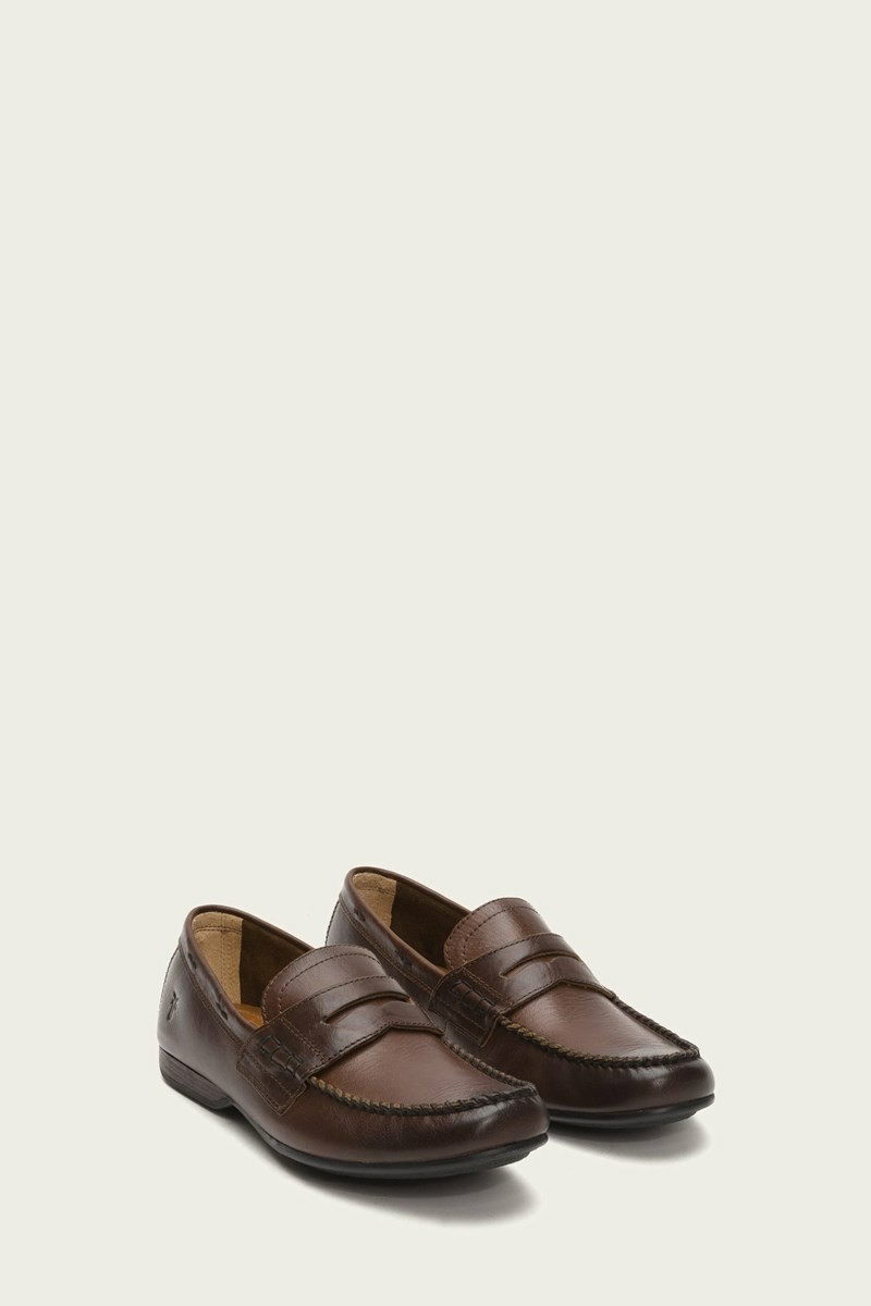 Brown Frye Lewis Penny Men Oxfords | LSBW30726