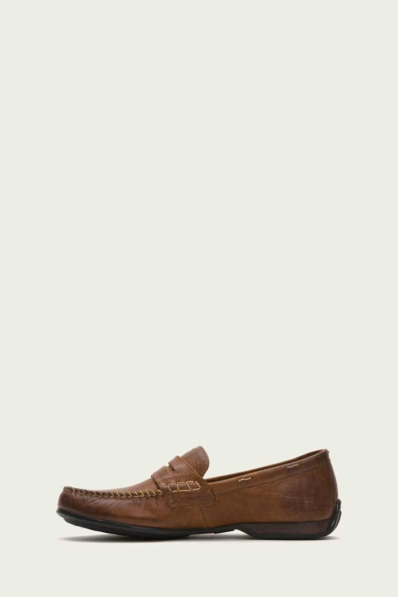 Brown Frye Lewis Penny Men Oxfords | VLIQ25703