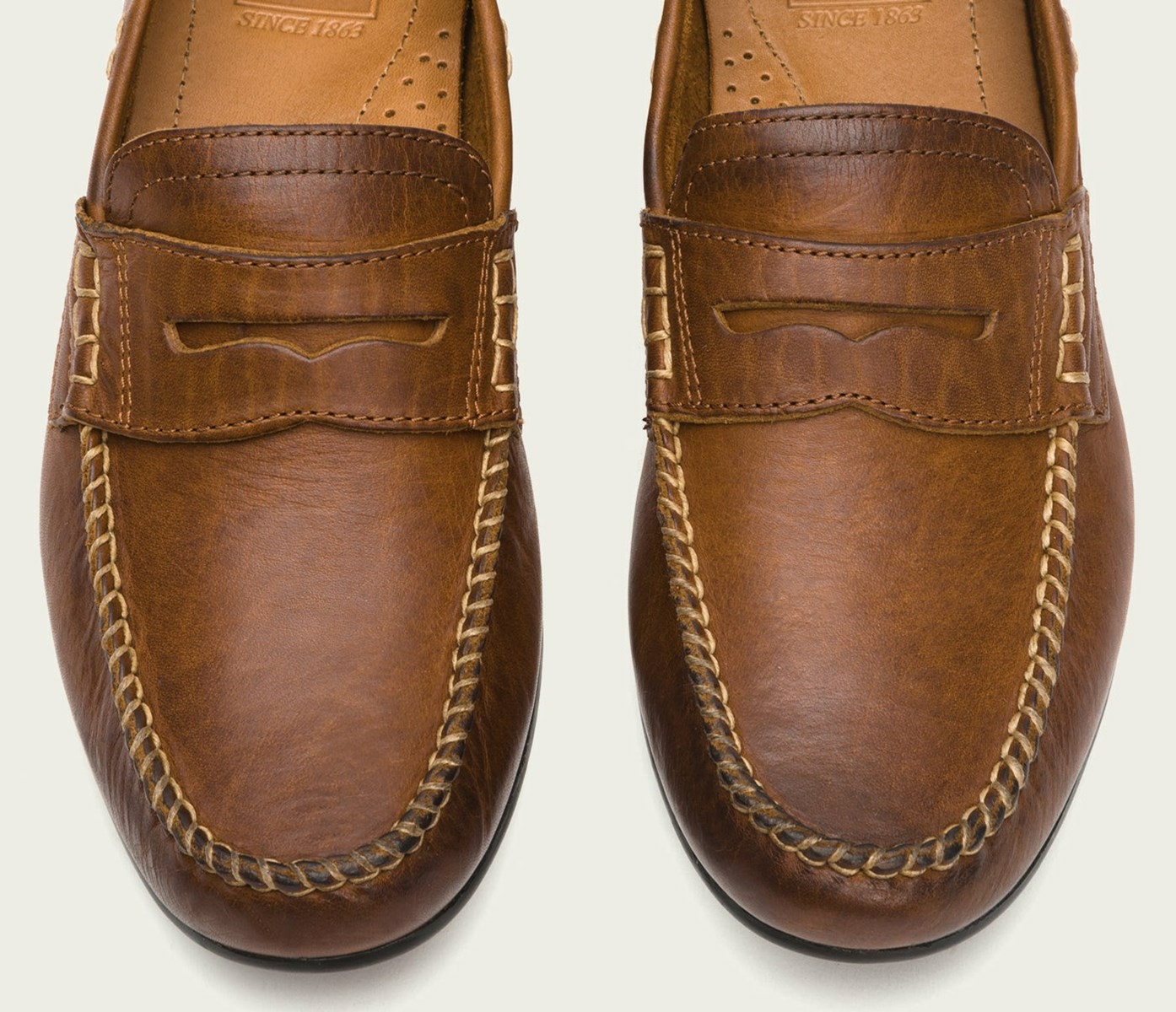 Brown Frye Lewis Penny Men Oxfords | VLIQ25703